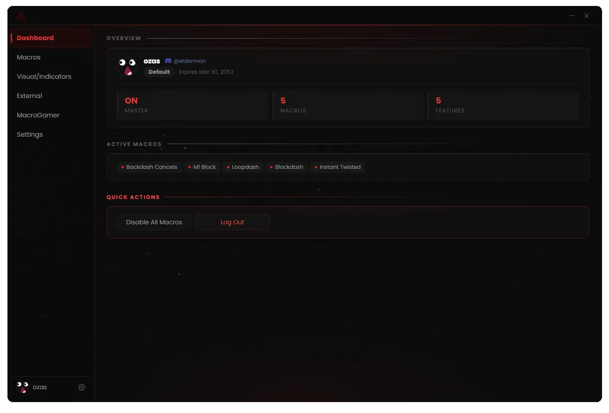 Adrenalin app interface